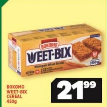 Usave Bokomo Weet-Bix Cereal 450g offer