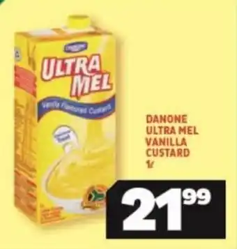 Usave Danone Ultra Mel Vanilla Custard 1L offer