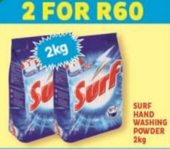 Usave Surf Hand Washing Powder 2kg offer