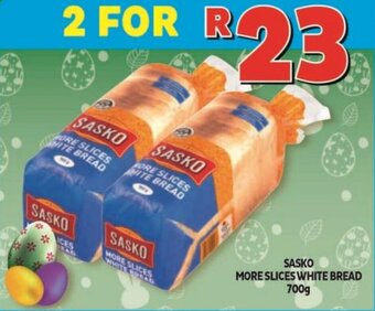 Usave Sasko More Slices White Bread 700g offer