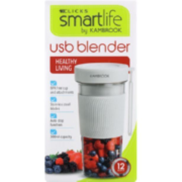Smartlife usb blender white offer at Clicks