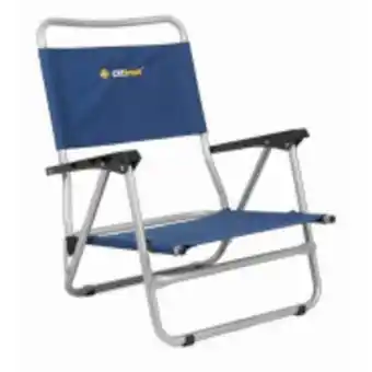Beach chair with arms blue