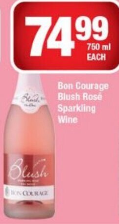 Bon Courage Blush Rose Sparkling Wine