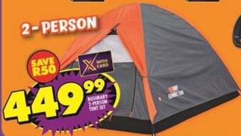 Shoprite Bushbaby 2-person Tent Set offer