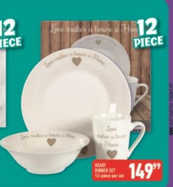 Heart Dinner Set offer at Shoprite