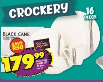 Shoprite Black Cane Dinner Set offer