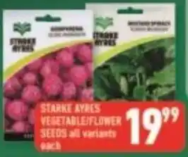 Shoprite Starke Ayres Vegetable/Flower Seeds offer