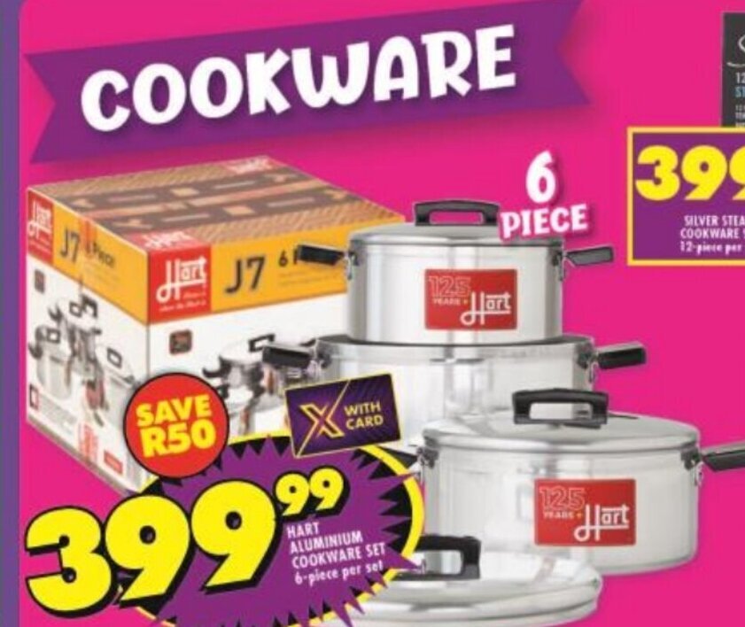 Hart Aluminium Cookware Set offer at Shoprite