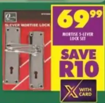 Shoprite Mortise 5-lever Lock Set offer