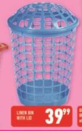 Shoprite Linen Bin with Lid offer