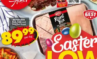 Shoprite Roast Box Pork Belly and Beef Pot Roast offer