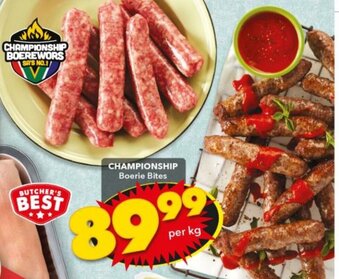 Shoprite Championship Boerie Bites offer