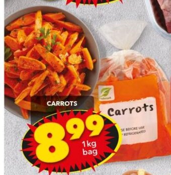 Shoprite Carrots 1Kg offer
