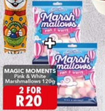 Shoprite Magic Moments Pink & White Marshmallows 120g offer
