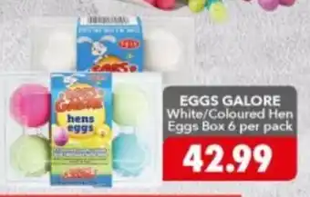 Shoprite Eggs Galore White/ Coloured Hen Eggs Box offer
