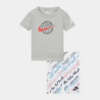 Totalsports Boys nike toddler white digital escape short set offer