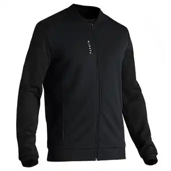 Decathlon T100 adult light football jacket - carbon black offer