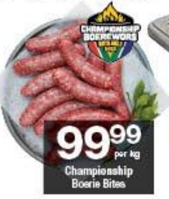 Championship Boerie Bites