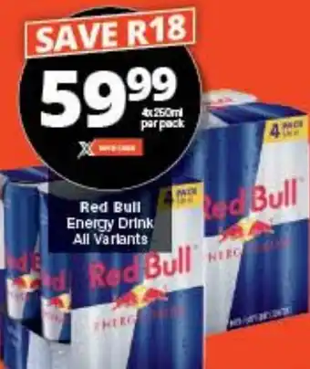 Checkers Red Bull Energy Drink All Variants offer