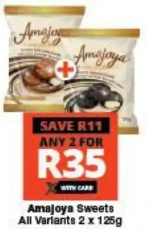 Checkers Amajoya Sweets All Variants 2x125g offer