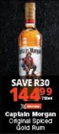 Checkers Captain Morgan Original Spiced Gold Rum offer