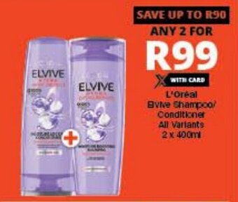 L'Oreal Elvive Shampoo/Conditioner All Variants 2x400ml