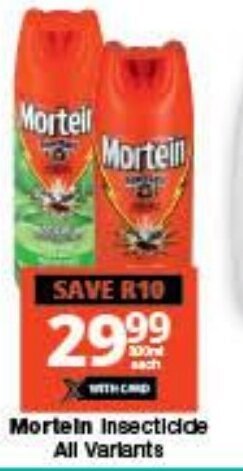 Checkers Mortein Insecticide All Variants offer