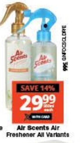 Checkers Air Scents Air Freshener All Variants offer