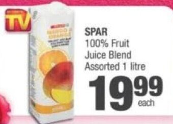 Spar Spar 100% Fruit Juice Blend Assorted 1 litre offer