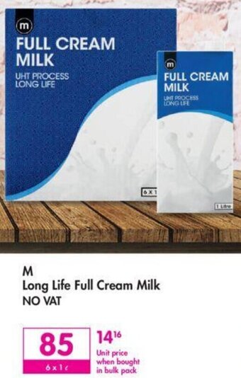 Makro M Long Life Full Cream Milk offer