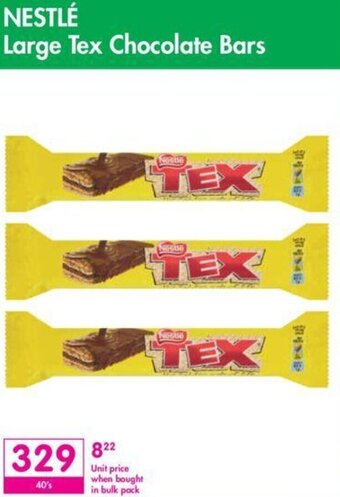 Nestle Large Tex Chocolate Bars