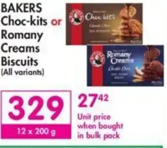 Makro Bakers Choc-kits or Romany Creams Biscuits offer