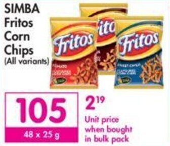 Makro Simba Fritos Corn Chips offer