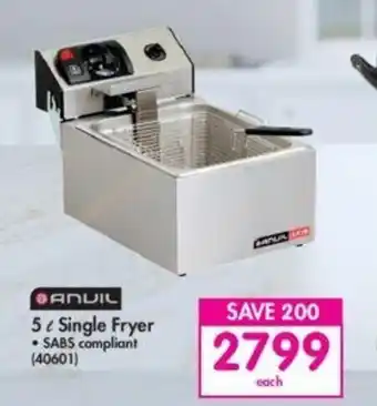Makro Anvil 5 ℓ Single Fryer offer