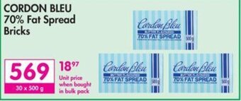 Makro Cordon Bleu 70% Fat Spread Bricks offer