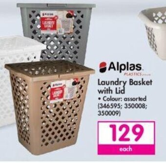 Makro Alplas Laundry Basket with Lid offer