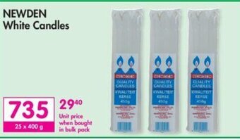 Makro Newden White Candles offer