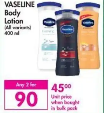 Makro Vaseline Body Lotion 400ml offer