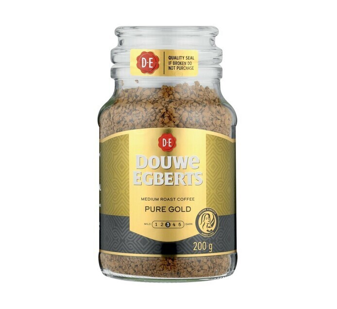 Douwe egberts instant coffee pure gold (1 x 200g) offer at Makro’s liquor