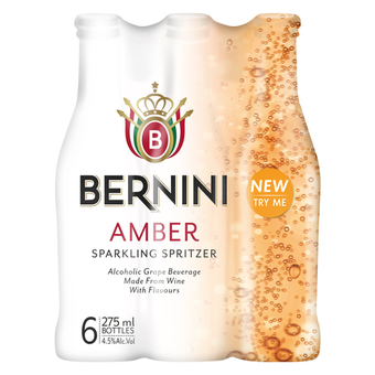 Pick n Pay Liquor Bernini amber nrb 275ml x 6 offer
