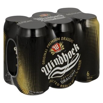 Windhoek draught cans 440ml x 6