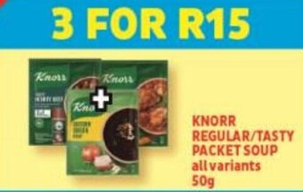Usave Knorr Regular/Tasty Packet Soup 50g offer