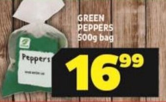 Green Peppers 500g bag