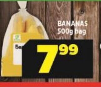 Usave Bananas 500g bag offer
