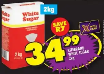 Shoprite Ritebrand White Sugar 2 kg offer