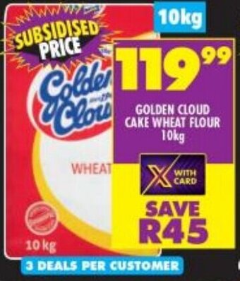 Shoprite Golden Cloud Cake Wheat Flour 10kg offer