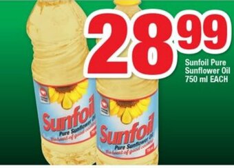 Sunfoil Pure Sunflower Oil 750ml each