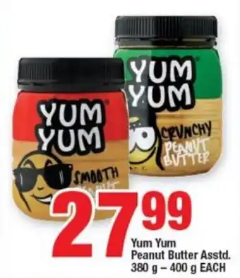 OK Foods Yum Yum Peanut Butter Asstd. 380g-400g each offer