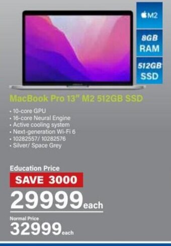 Incredible Connection MacBook Pro 13" M2 512GB SSD offer