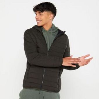 Utopia classic hooded puffer jacket olive